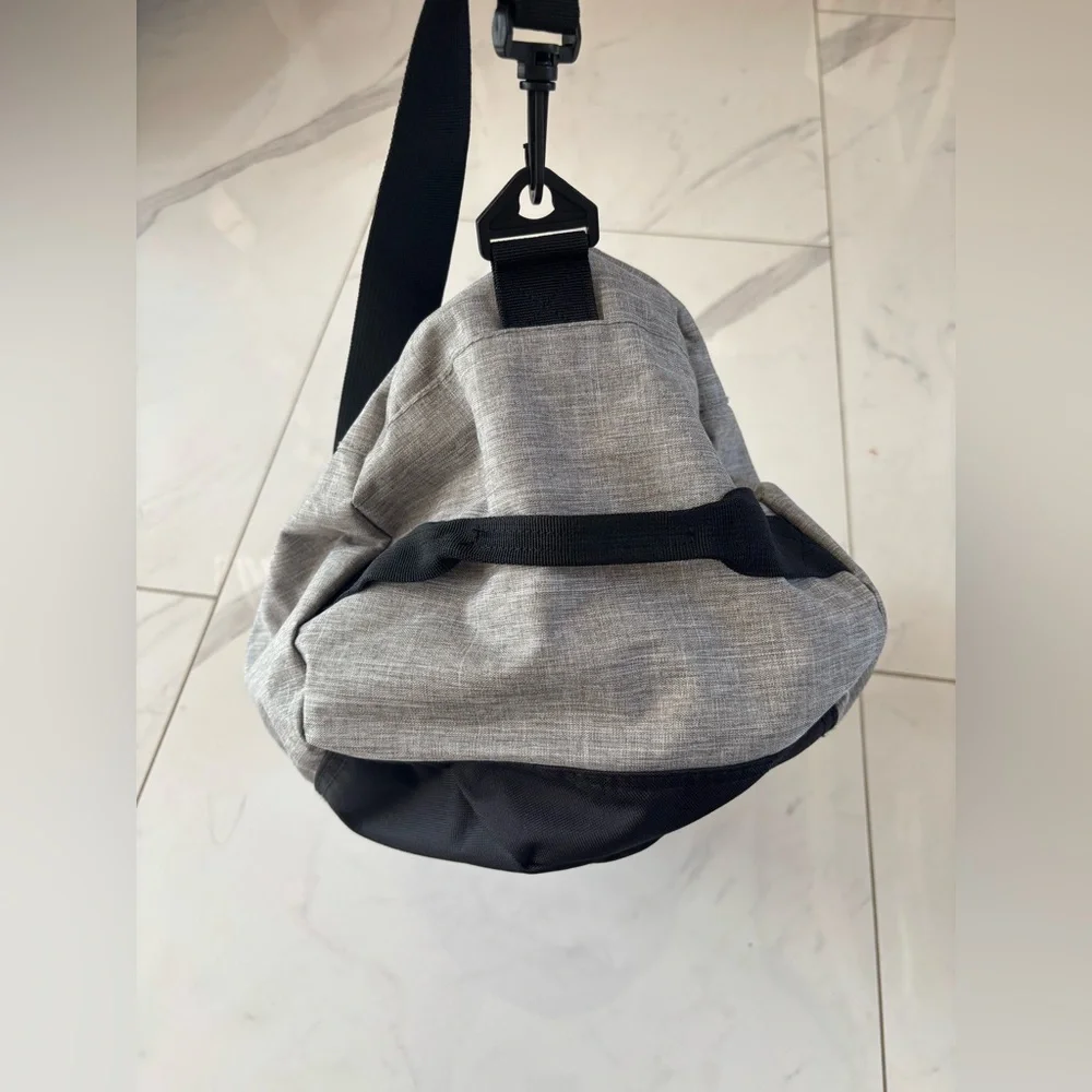 Champion Gray & Black Duffel Bag with Logo